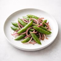 Snap Peas and Red Onions