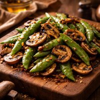 Snap Peas N Mushrooms