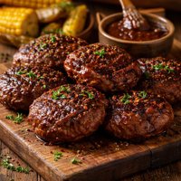 Snappy Barbecued Meat Patties