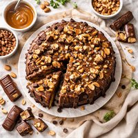 Snicker Candy Bar Cake