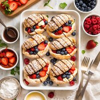 Snow Shoes Cream Puff Dessert