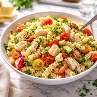So Easy Pasta Salad with Crab