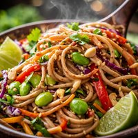 Soba Noodle Salad with Ginger Peanut Dressing