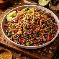 Soba Noodle Salad with Orange Peanut Dressing