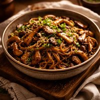 Soba Noodles with Mushrooms