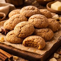 Soft Ginger Puff Cookies