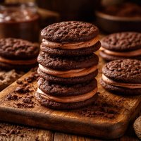 Soft N Chewy Chocolate Sandwich Cookies