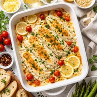 Sole Mornay Baked Fish with a White Cheese Sauce