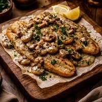 Sole with Mushroom Sauce