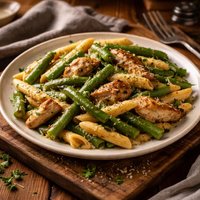 Solo Green Beans and Chicken with Pasta