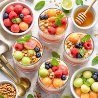 Sorbet Melon Parfaits