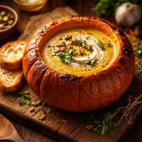 Soup in a Pumpkin Vegan