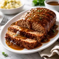 Souper Easy Meatloaf and Gravy