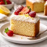 Sour Cream Cake Slice