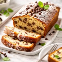 Sour Cream Cake with Chocolate Chips