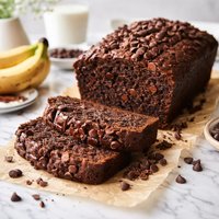 Sour Cream Chocolate Chocolate Chip Banana Bread