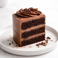 Sour Cream Chocolate Fudge Cake with Chocolate Buttercream
