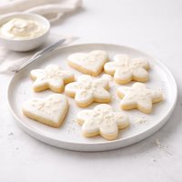 Sour Cream Cut Out Cookies with Cream Cheese Icing