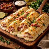 Sour Cream Ham Enchiladas
