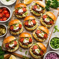 Sour Cream Hamburger Sandwich Appetizers