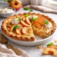 Sour Cream Peach Pie