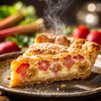 Sour Cream Rhubarb Pie