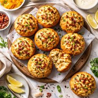 Sourdough Bacon Muffins