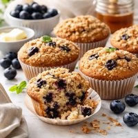 Sourdough Blueberry Muffins