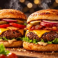 Sourdough Cheeseburgers for 2