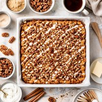 Sourdough Cinnamon Pecan Coffee Cake