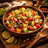 South African Spicy Melon Salad