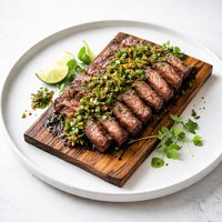 South American Marinated Cedar Planked Steak