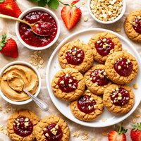 South Beach Diet Peanut Butter Jelly Cookies