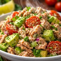 South Beach Style Tuna Salad with Low Fat Cilantro Mayo