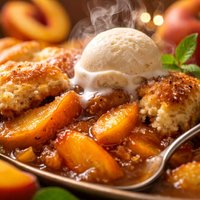 Southern Bourbon Fresh Peach Cobbler