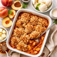 Southern Cinnamon Peach Cobbler