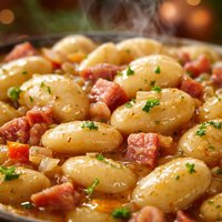 Southern Lima Butter Beans with Ham Bits