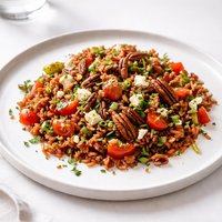 Southern Red Rice and Pecan Salad