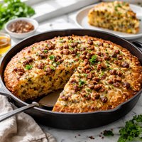 Southern Sausage Onion Cornbread
