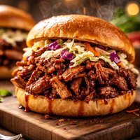 Southern Style Barbecued Pulled Pork Sandwiches