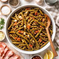 Southern Style Seasoned Green Beans from Canned