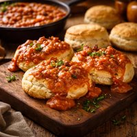 Southern Style Tomato Gravy with Biscuits