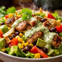 Southwest Salad with Cilantro Dressing