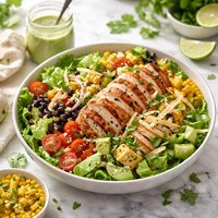 Southwest Salad with Fresh Lime Cilantro Dressing