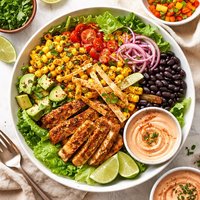 Southwest Salad with Red Pepper Mayo