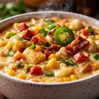 Southwest Style Potato Corn Chowder