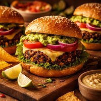 Southwestern Black Bean Burgers