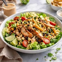 Southwestern Caesar Salad with Chipotle Dressing