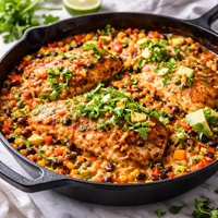 Southwestern Cheesy Chicken Skillet