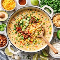 Southwestern Cheesy Corn Chowder